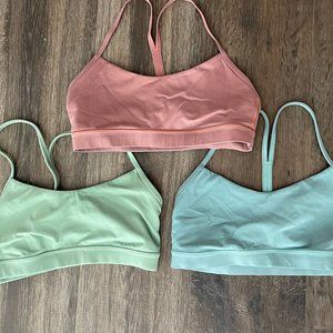 Lululemon Sports bra. 3 units size 8 Nulu Y